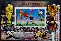 Мини-блок. "Обладатели Кубка мира ФИФА 1930-1978". 1978 год, КНДР.