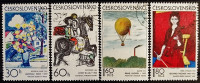 Набор почтовых марок (4 шт.). "Чехословацкая графика". 1973 год, Чехословакия.