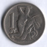 1 крона. 1937 год, Чехословакия.