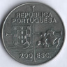 Монета 200 эскудо. 1992 год, Португалия. Хуан Родригес Кабрильо.