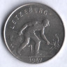 Монета 1 франк. 1957 год, Люксембург.