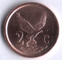 2 цента. 1996 год, ЮАР.