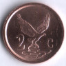 2 цента. 1996 год, ЮАР.