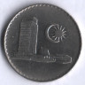 Монета 50 сен. 1980 год, Малайзия.