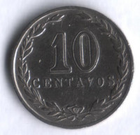 Монета 10 сентаво. 1930 год, Аргентина.