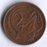 Монета 2 цента. 1973 год, Австралия.