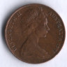 Монета 2 цента. 1973 год, Австралия.