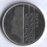 Монета 1 гульден. 1995 год, Нидерланды.