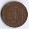 Монета 5 милей. 1974 год, Кипр.