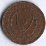 Монета 5 милей. 1974 год, Кипр.