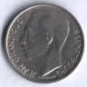 Монета 1 франк. 1966 год, Люксембург.