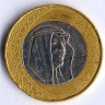 Монета 1 риял. 2016 год, Саудовская Аравия.