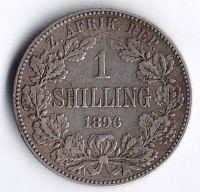 Монета 1 шиллинг. 1896 год, Южно-Африканская Республика (Трансвааль).