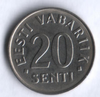20 сентов. 2006 год, Эстония.
