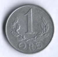 Монета 1 эре. 1943 год, Дания. N;S.