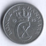 Монета 1 эре. 1943 год, Дания. N;S.