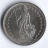 Монета 1/2 франка. 2001 год, Швейцария.