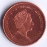 Монета 1 пенни. 2017 год, Гибралтар.
