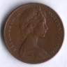 Монета 2 цента. 1974 год, Австралия.