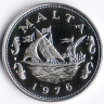 Монета 10 центов. 1976 год, Мальта. Proof.