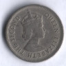 Монета 10 центов. 1961 год, Британские Карибские Территории.