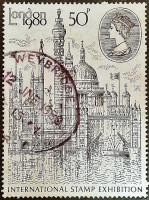 Почтовая марка. "Лондонская выставка марок 1980 года". 1980 год, Великобритания.
