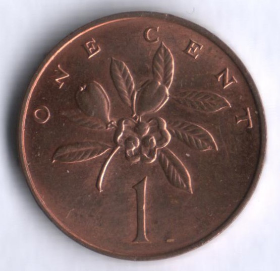 Монета 1 цент. 1975 год, Ямайка.
