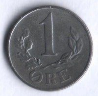 Монета 1 эре. 1944 год, Дания. N;S.