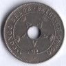 Монета 10 сантимов. 1911 год, Бельгийское Конго.