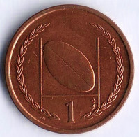 Монета 1 пенни. 1999(AA) год, Остров Мэн.