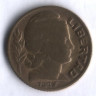Монета 10 сентаво. 1947 год, Аргентина.