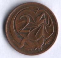 Монета 2 цента. 1976 год, Австралия.