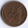 Монета 2 цента. 1976 год, Австралия.