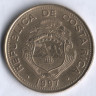 Монета 50 колонов. 1997 год, Коста-Рика.