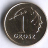 Монета 1 грош. 1992 год, Польша.