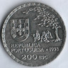 Монета 200 эскудо. 1993 год, Португалия. Искусство намбан бидзюцу.