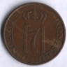 Монета 5 эре. 1930 год, Норвегия.