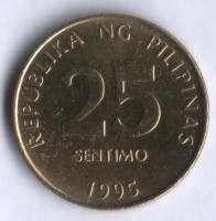 25 сентимо. 1995 год, Филиппины.