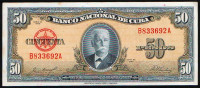 Бона 50 песо. 1958 год, Куба.