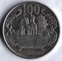 Монета 100 гуарани. 2012 год, Парагвай.