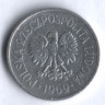 Монета 10 грошей. 1969 год, Польша.