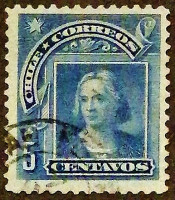 Почтовая марка. "Христофор Колумб". 1905 год, Чили.