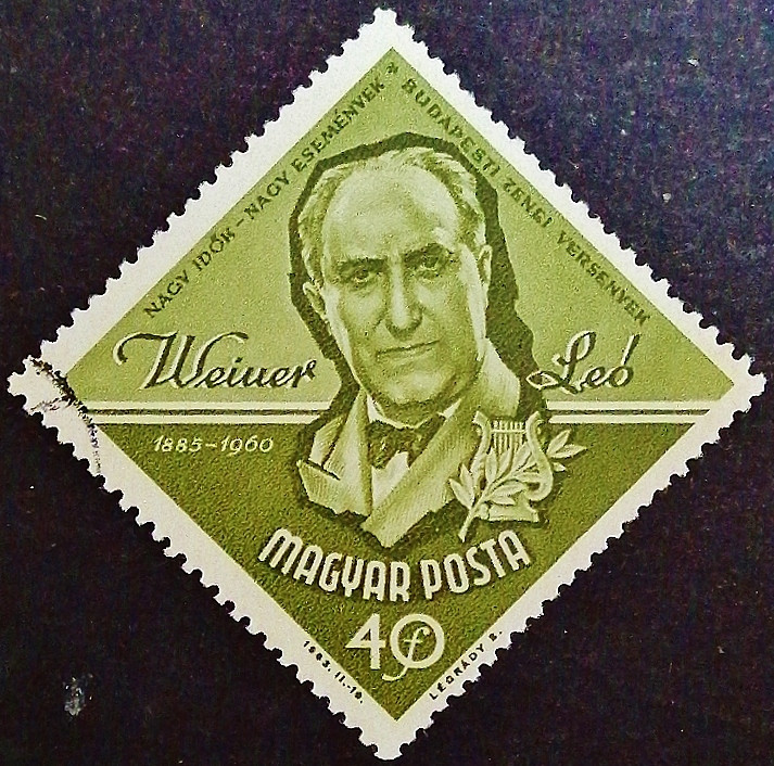 Почтовая марка. "Лео Вайнер". 1963 год, Венгрия.