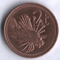 Монета 2 тойа. 1975 год, Папуа-Новая Гвинея.