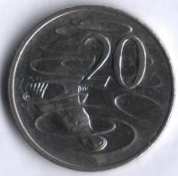 Монета 20 центов. 2000 год, Австралия.