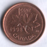 Монета 1 цент. 1998 год, Канада.