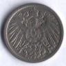Монета 5 пфеннигов. 1905 год (A), Германская империя.