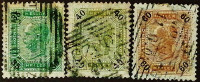 Набор почтовых марок (3 шт.). "Император Франц Иосиф". 1901 год, Австрия.