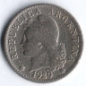 Монета 5 сентаво. 1929 год, Аргентина.
