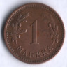 1 марка. 1940 год, Финляндия.